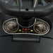 Foot-to-floor ride-on car dashboard with detailed speedometer and indicator lights