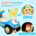 Foot to Floor Toddler Ride-On Toy with Music, Light and Horn in Blue - Little and Giant Explorers AIYAPLAY