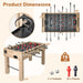 Football Game Table – Full-Size Foosball Table with Ergonomic Handles and Adjustable Levellers | COSTWAY - Little and Giant Explorers Costway