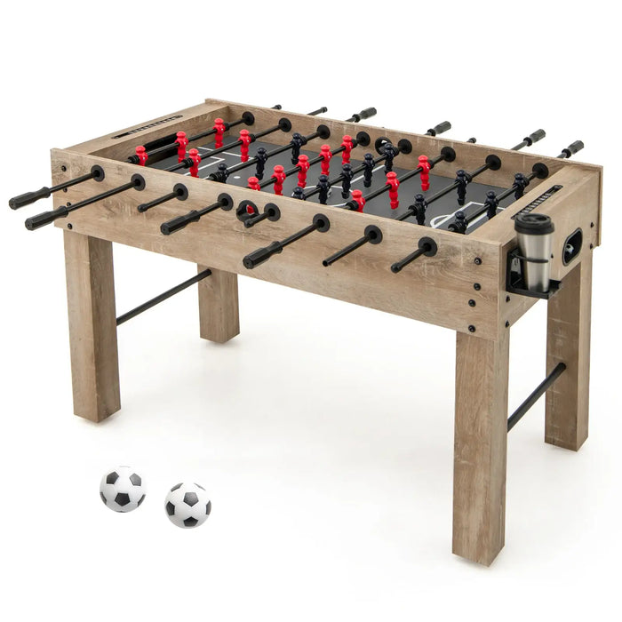Football Game Table – Full-Size Foosball Table with Ergonomic Handles and Adjustable Levellers | COSTWAY - Little and Giant Explorers Costway