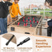 Football Game Table – Full-Size Foosball Table with Ergonomic Handles and Adjustable Levellers | COSTWAY - Little and Giant Explorers Costway