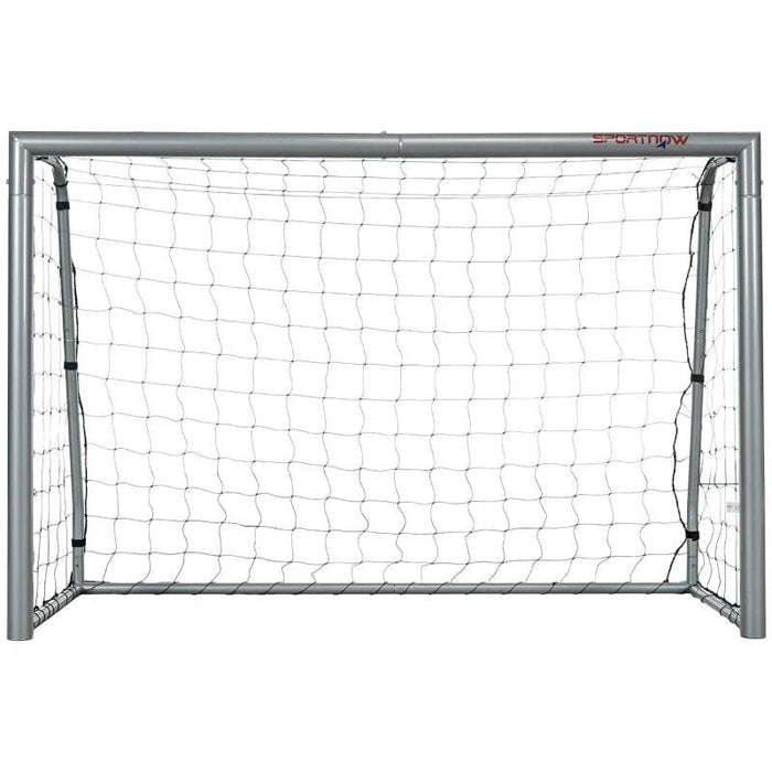 Football Goal and Net in Grey (160 x 240 x 85cm) - Little and Giant Explorers SPORTNOW