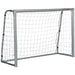 Football Goal and Net in Grey (160 x 240 x 85cm) - Little and Giant Explorers SPORTNOW