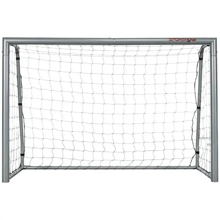 8ft x 5ft portable football goal with heavy-duty weather-resistant net and metal frame
