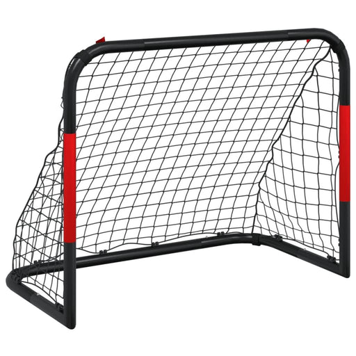 Soccer Goal with Net in Red and Black (90 x 48 x 71cm) - Little and Giant Explorers vidaXL