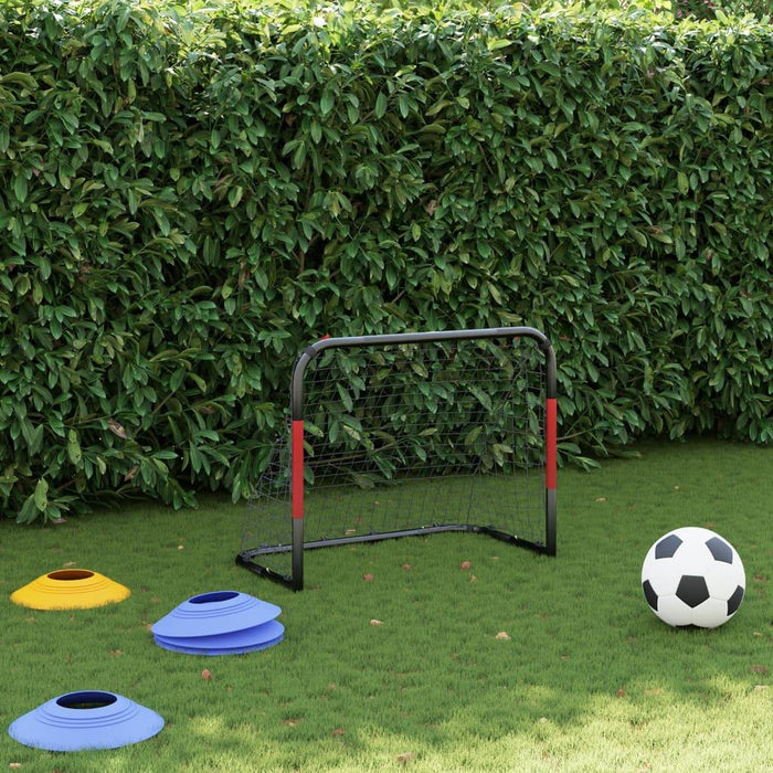 Soccer Goal with Net in Red and Black (90 x 48 x 71cm) - Little and Giant Explorers vidaXL