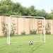 Football Goal with Net in White (214 x 75 x 152cm) - Little and Giant Explorers vidaXL