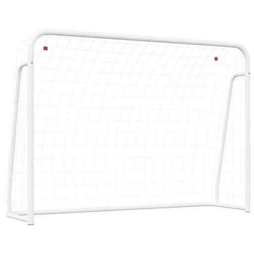 Football Goal with Net in White (214 x 75 x 152cm) - Little and Giant Explorers vidaXL