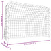 Football Goal with Net in White (214 x 75 x 152cm) - Little and Giant Explorers vidaXL