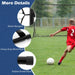 Football Rebounder – 375x185cm Large Kickback Net | Double-Sided PE Netting COSTWAY - Little and Giant Explorers Costway