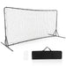 Football Rebounder – 375x185cm Large Kickback Net | Double-Sided PE Netting COSTWAY - Little and Giant Explorers Costway