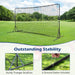 Football Rebounder – 375x185cm Large Kickback Net | Double-Sided PE Netting COSTWAY - Little and Giant Explorers Costway