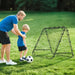 Football Rebounder Net – 100x90cm Adjustable Training Frame | All-Weather Mesh HOMCOM - Little and Giant Explorers HOMCOM