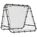 Football Rebounder Net – 100x90cm Adjustable Training Frame | All-Weather Mesh HOMCOM - Little and Giant Explorers HOMCOM