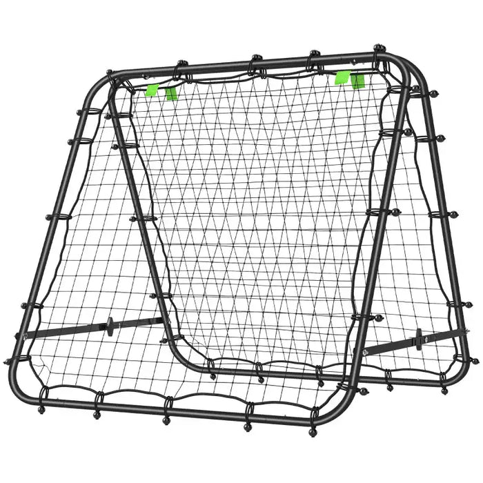 Football Rebounder Net – 100x90cm Adjustable Training Frame | All-Weather Mesh HOMCOM - Little and Giant Explorers HOMCOM