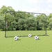 Football Rebounder Net in Black (366 x 90 x 183cm) - Little and Giant Explorers vidaXL