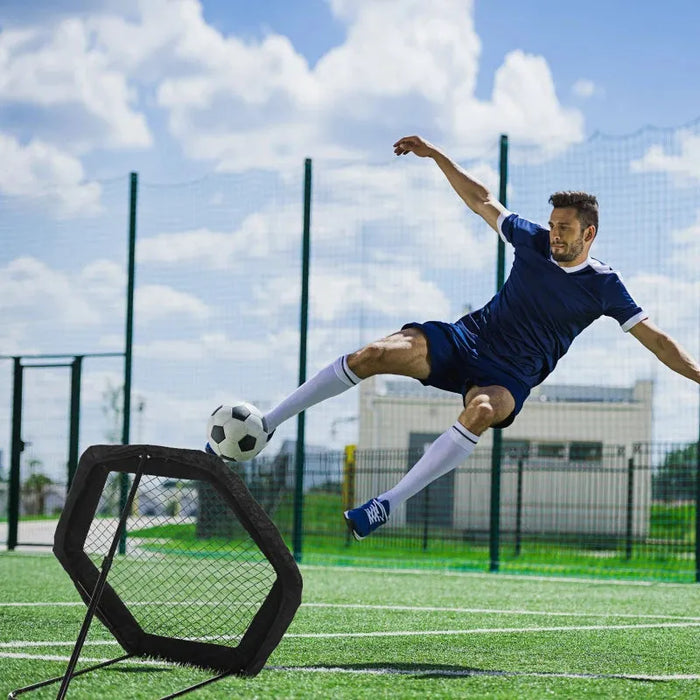 Football Rebounder Net with 5 Adjustable Angles - Little and Giant Explorers SPORTNOW