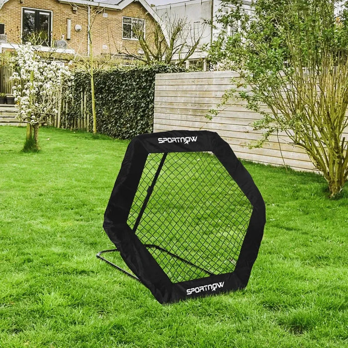 Football Rebounder Net with 5 Adjustable Angles - Little and Giant Explorers SPORTNOW