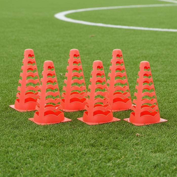 Six Football Cones - Little and Giant Explorers vidaXL
