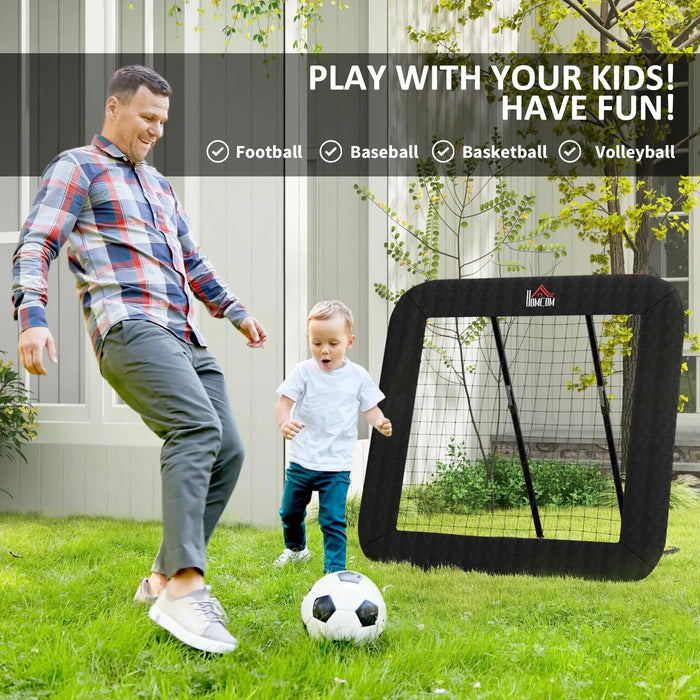 Football Training Net Target Goal with Adjustable Angles - Little and Giant Explorers HOMCOM