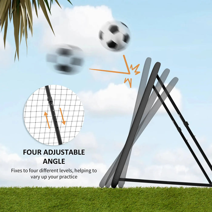 Football Training Net Target Goal with Adjustable Angles - Little and Giant Explorers HOMCOM