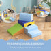 Four-Piece Soft Play Set in Blue - Little and Giant Explorers HOMCOM