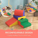 Four-Piece Soft Play Set in Red - Little and Giant Explorers HOMCOM