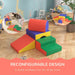 Four-Piece Soft Play Set in Red - Little and Giant Explorers HOMCOM