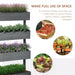 4-Tier Raised Garden Bed | Grey Fir Wood Four Planter Boxes with Inner Fabric Bags - Little and Giant Explorers Outsunny