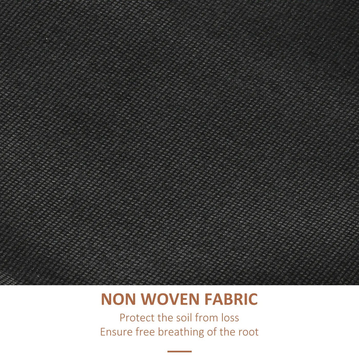 4-Tier Raised Garden Bed | Grey Fir Wood Four Planter Boxes with Inner Fabric Bags - Little and Giant Explorers Outsunny