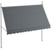 Manual Retractable Awning in Grey (3.5 x 1.2m) - Little and Giant Explorers Outsunny