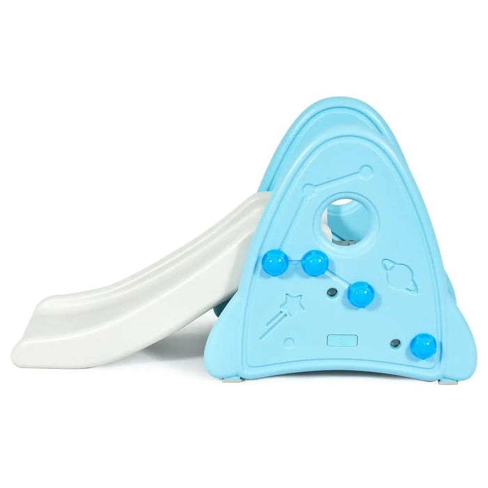 Freestanding Baby Slide Blue | Anti-Skid Design with Triangular Structure - Little and Giant Explorers Costway