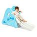 Freestanding Baby Slide Blue | Anti-Skid Design with Triangular Structure - Little and Giant Explorers Costway