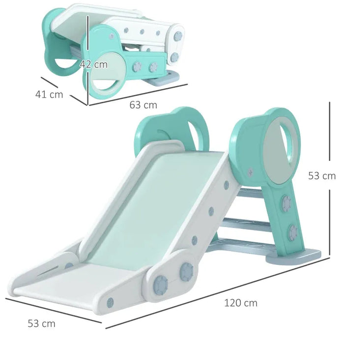 Freestanding Foldable Baby Slide in Green - Little and Giant Explorers AIYAPLAY