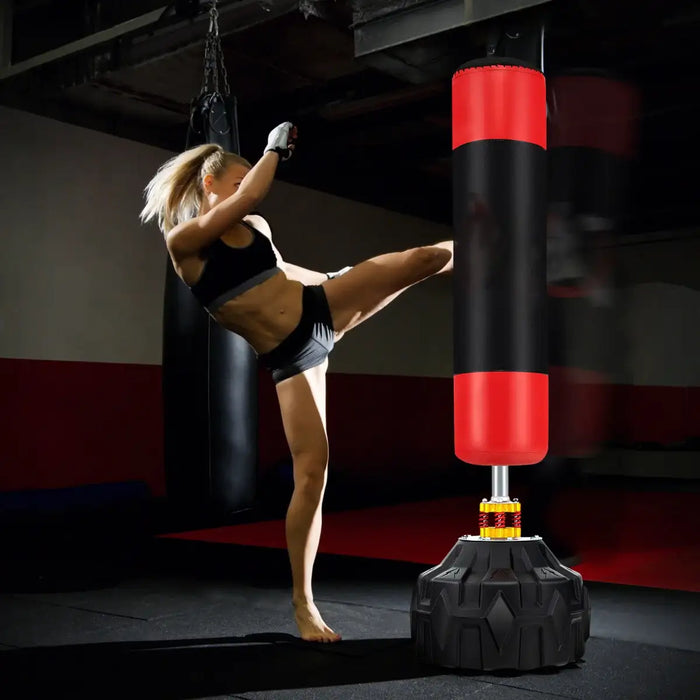 Freestanding Punching Bag – 180cm Kickboxing Bag | Shock Absorbing COSTWAY - Little and Giant Explorers Costway