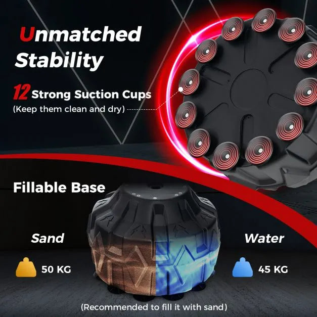 Freestanding Punching Bag – 180cm Kickboxing Bag | Shock Absorbing COSTWAY - Little and Giant Explorers Costway