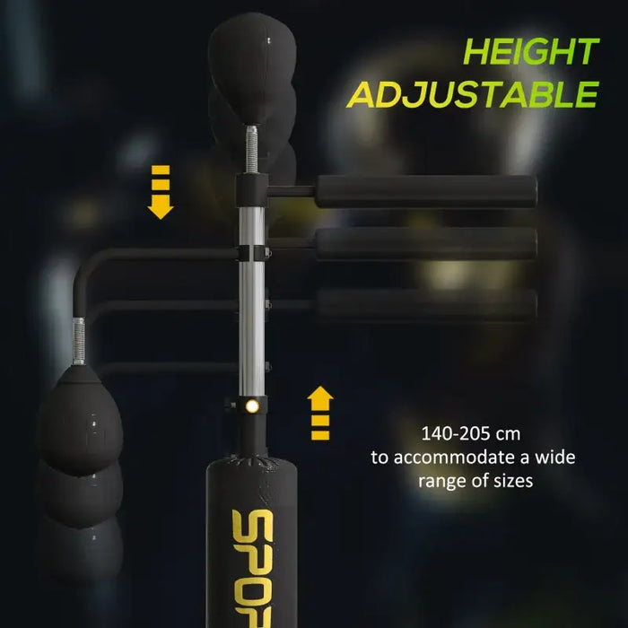 Freestanding Punching Bag with Reflex Bar | Adjustable Height 140–205cm SPORTNOW - Little and Giant Explorers SPORTNOW