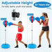 Freestanding Punching Ball – 120–154cm | Adjustable Height - Boxing Reflex Trainer COSTWAY - Little and Giant Explorers Costway
