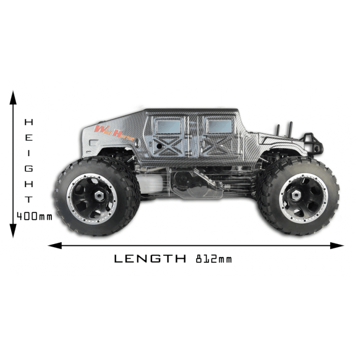 FS Racing 30CC 1/5TH Petrol RC Monster Truck | Hummer 2.4GHz - Little and Giant Explorers FS Racing