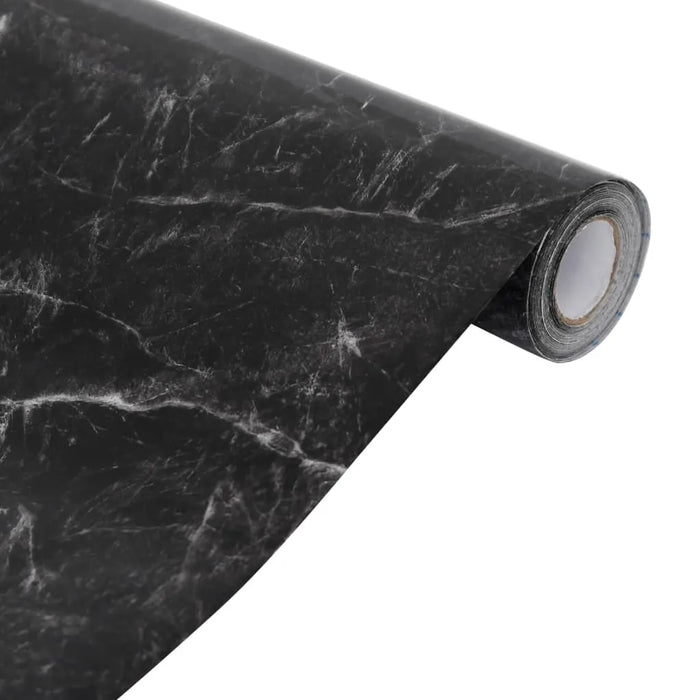 Furniture Sticker - Marble Black | 90x500cm - Self-Adhesive PVC Film VIDAXL - Little and Giant Explorers vidaXL