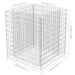 Gabion raised bed mesh grid, galvanized steel, 90x90x100 cm, weather-resistant, load capacity 1400kg