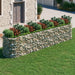 Gabion Raised Bed in Galvanised Iron (500 x 100 x 100cm) - Little and Giant Explorers vidaXL