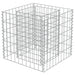 Gabion Raised Bed in Galvanised Steel (50 x 50 x 50cm) - Little and Giant Explorers vidaXL