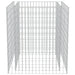 Gabion Raised Bed in Galvanised Steel (90 x 90 x 100cm) - Little and Giant Explorers vidaXL