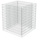 Gabion Raised Bed in Galvanised Steel (90 x 90 x 100cm) - Little and Giant Explorers vidaXL