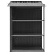 Galvanised Iron Garden Storage Shed – Anthracite | Sliding Doors - Ventilated Design VIDAXL - Little and Giant Explorers vidaXL