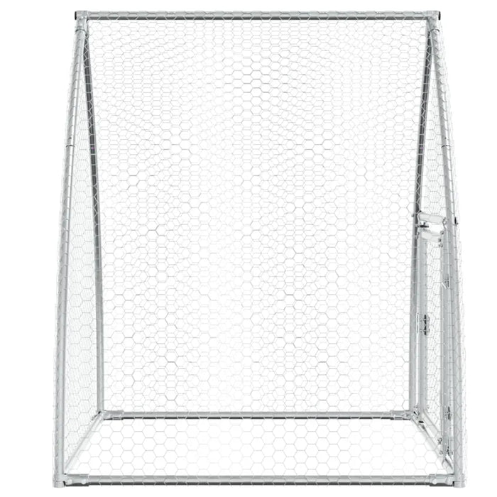 Galvanised Steel Chicken Cage | Silver (100 x 105 x 120cm) - Little and Giant Explorers vidaXL