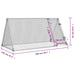 Galvanised Steel Chicken Cage | Silver (200 x 105 x 91cm) - Little and Giant Explorers vidaXL