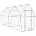 Galvanised Steel Chicken Cage | Silver (400 x 105 x 182cm) - Little and Giant Explorers vidaXL