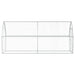 Galvanised Steel Chicken Cage | Silver (400 x 105 x 182cm) - Little and Giant Explorers vidaXL